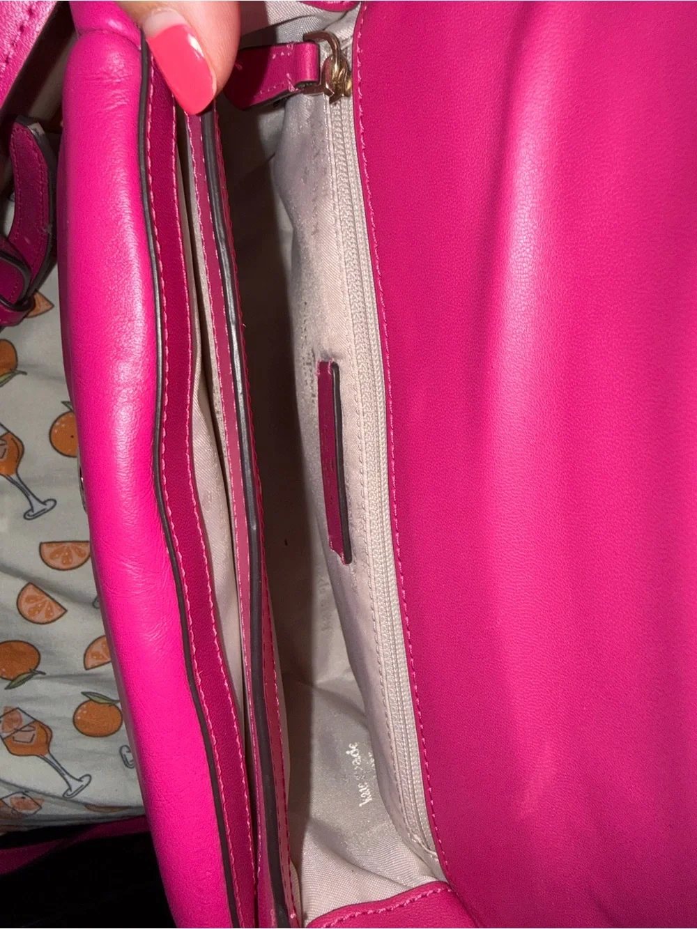 Kate spade Hot Pink Leather Mini Top-Handle Bag
